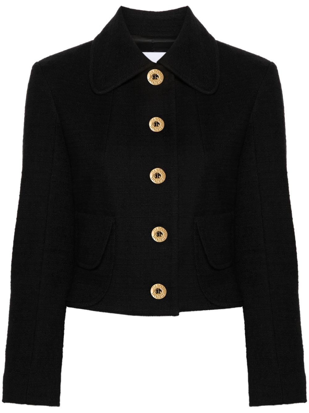 Patou cropped tweed jacket - Black von Patou