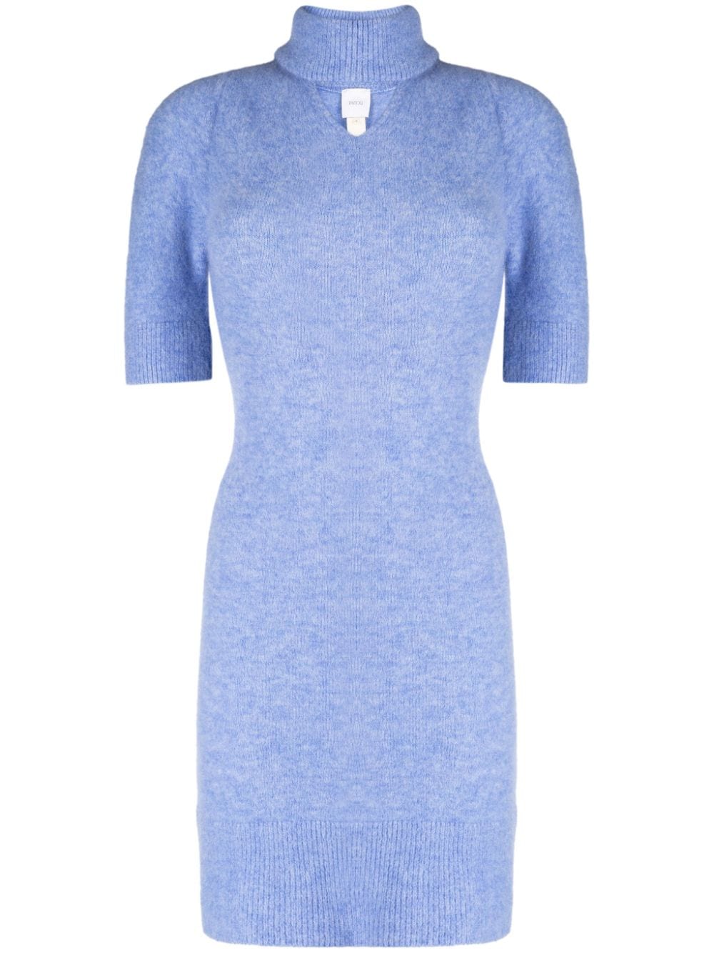 Patou cut-out detailing short-sleeve dress - Blue von Patou