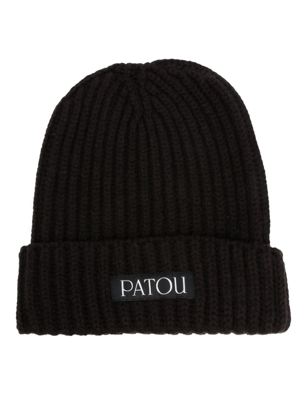 Patou embroidered-logo beanie hat - Brown von Patou