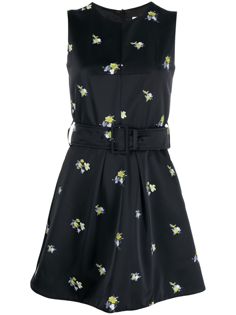 Patou embroidered sleeveless mini dress - Black von Patou