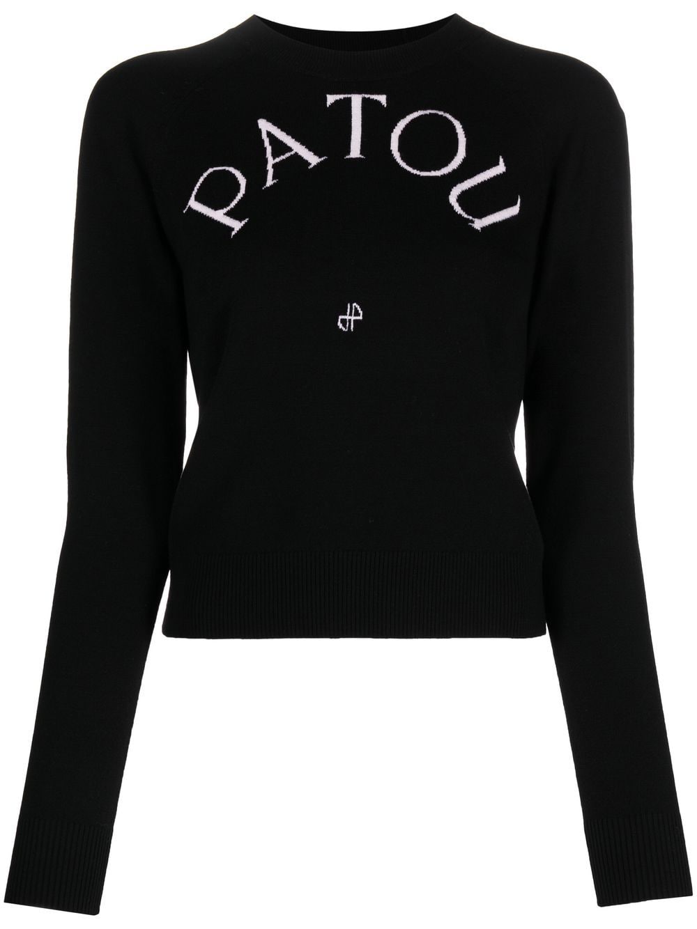 Patou logo-print wool-blend jumper - Black von Patou