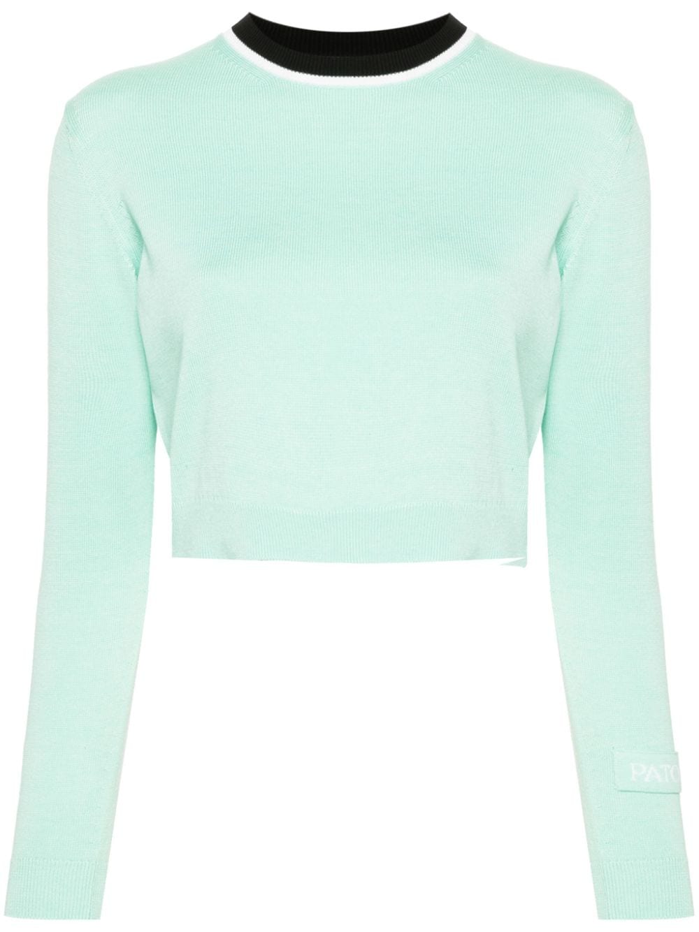 Patou knitted cropped jumper - Green von Patou