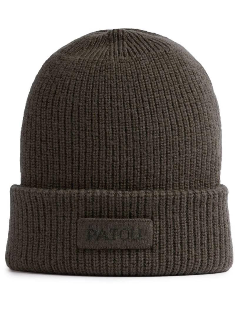 Patou logo-embroidered beanie - Green von Patou