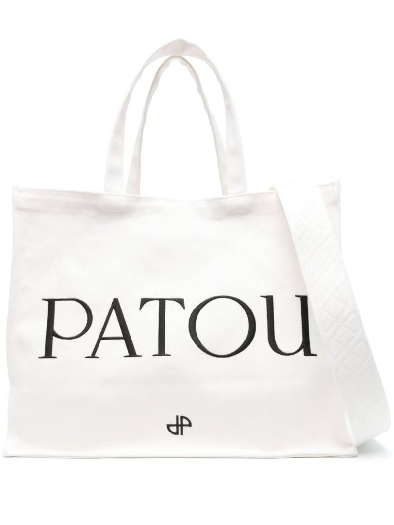 Patou large Patou canvas tote bag - Neutrals von Patou