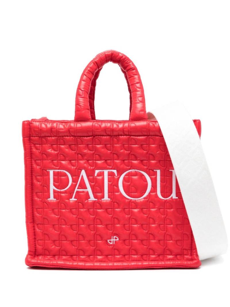 Patou logo-embroidered quilted tote bag von Patou
