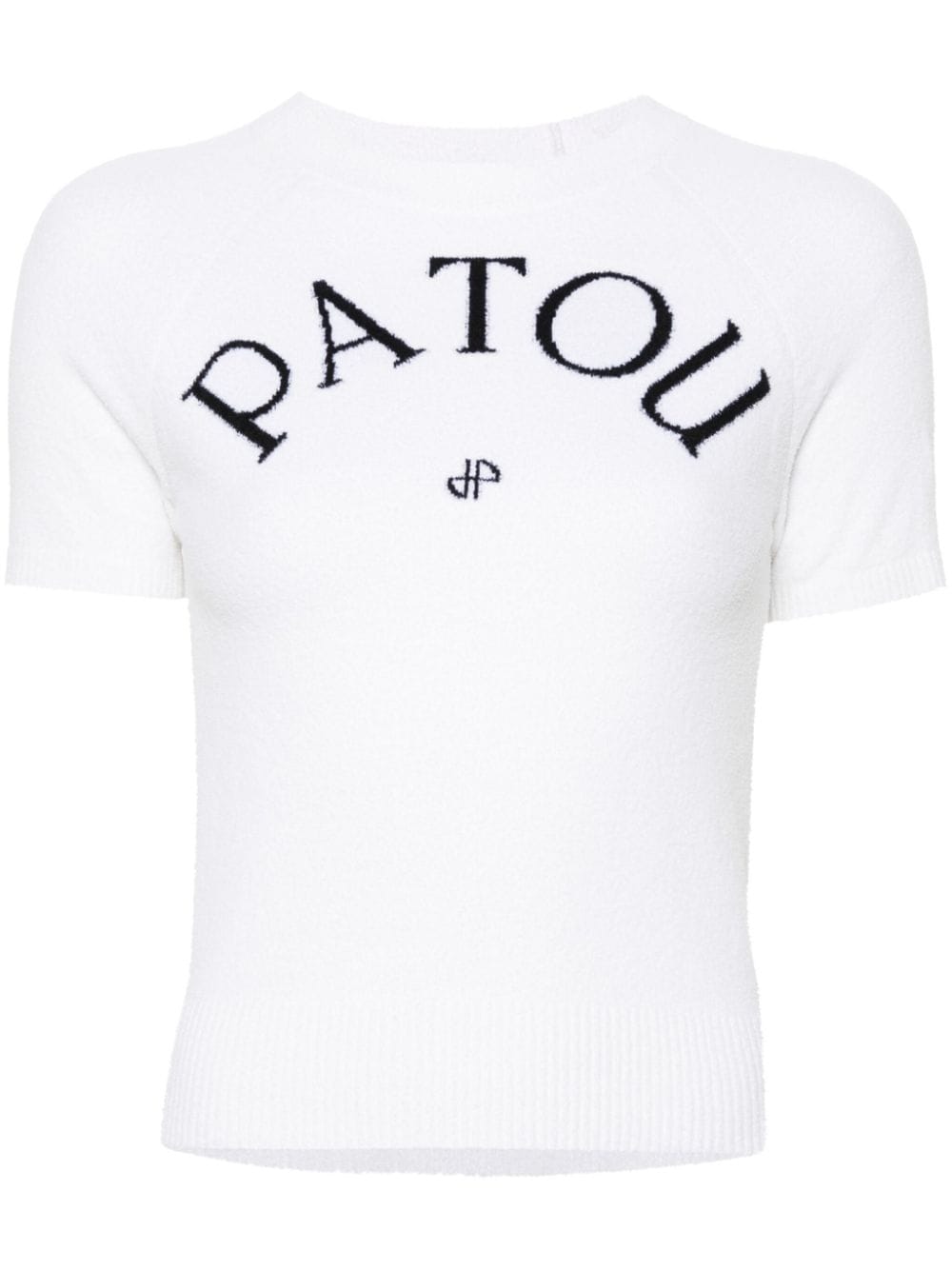 Patou logo-jacquard knitted top - White von Patou