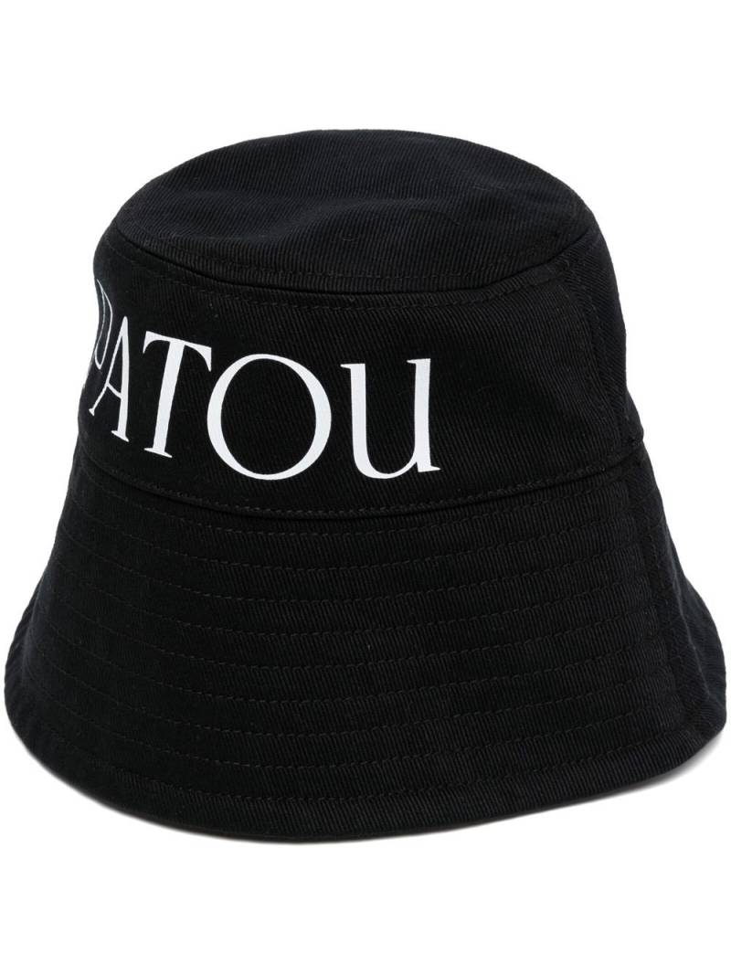 Patou logo-print bucket hat - Black von Patou