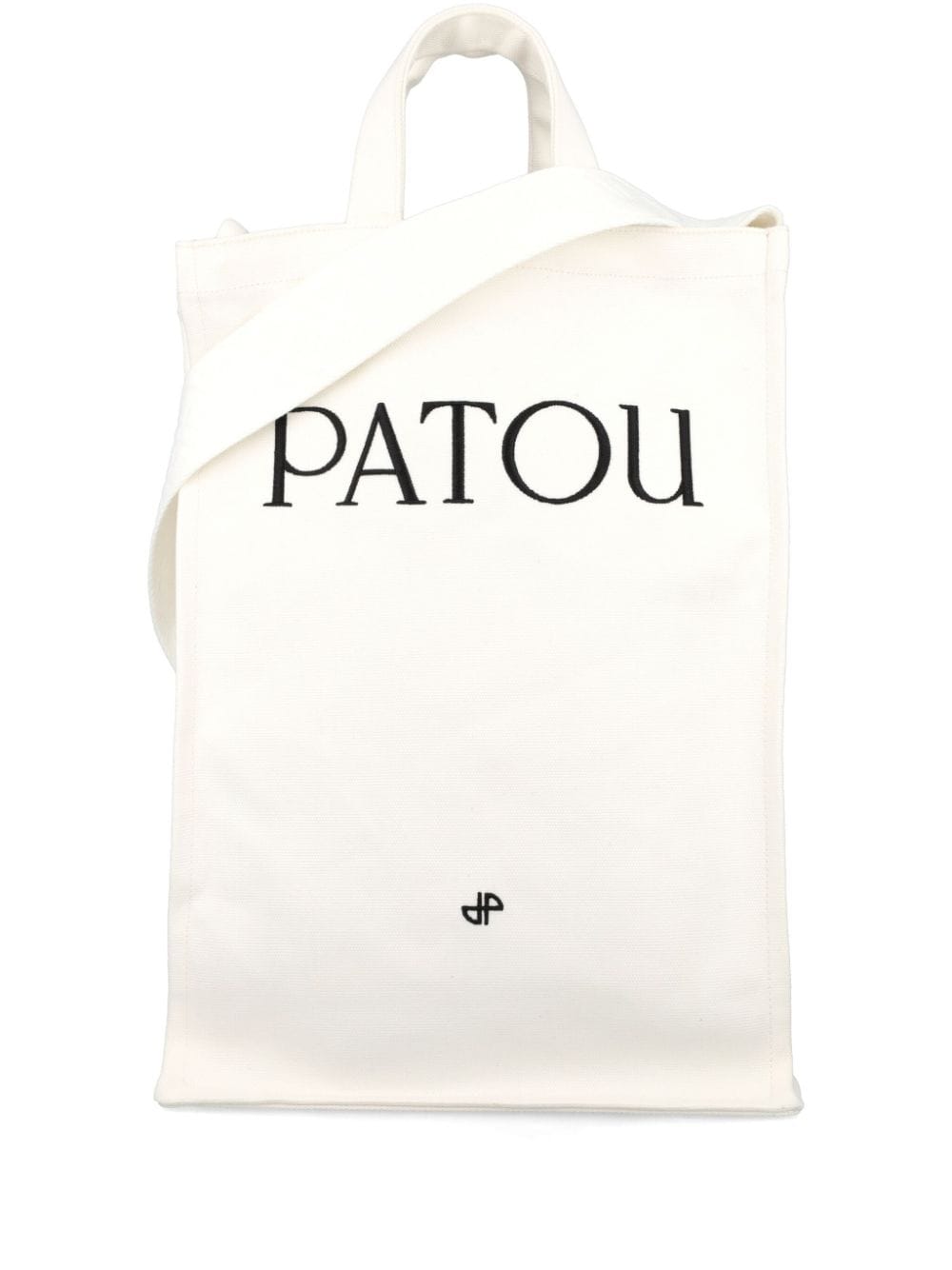 Patou logo-print vertical tote bag - White von Patou