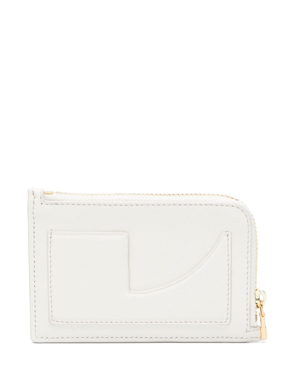 Patou logo-stamp leather cardholder - Neutrals von Patou