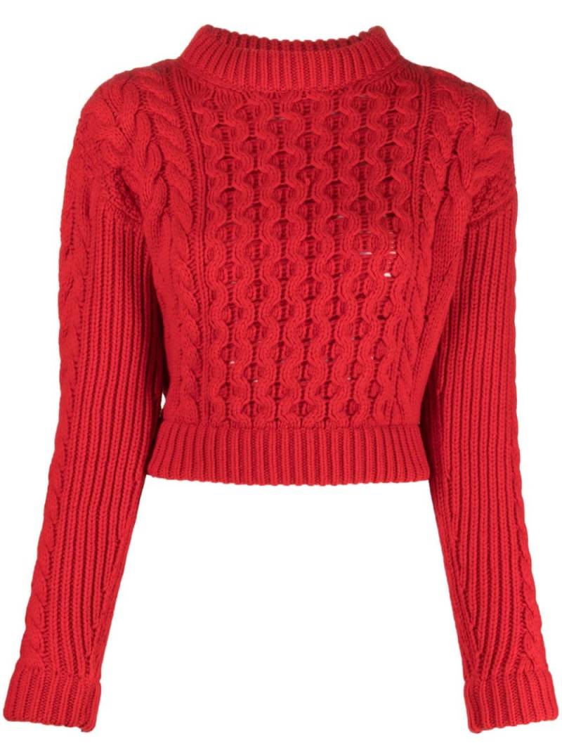 Patou merino wool-blend jumper - Red von Patou