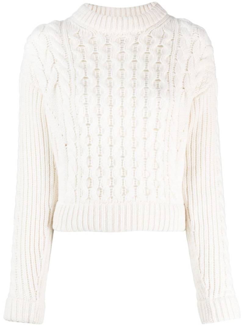 Patou merino wool-blend jumper - White von Patou