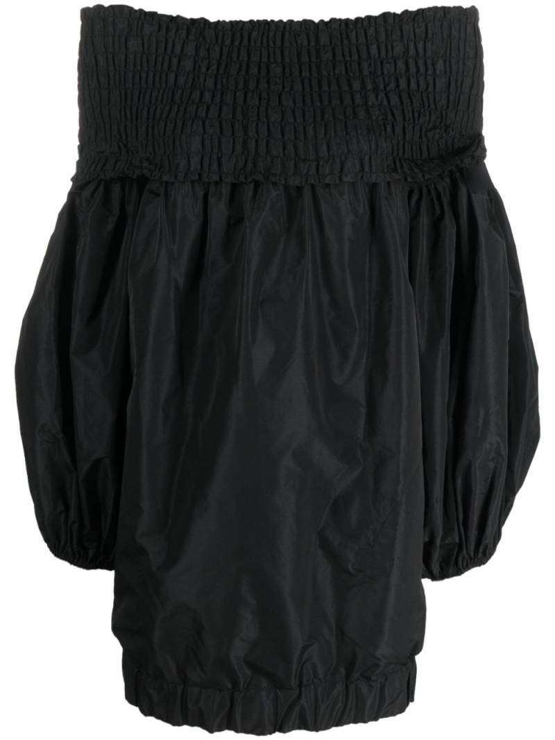 Patou off-shoulder puff-sleeve dress - Black von Patou