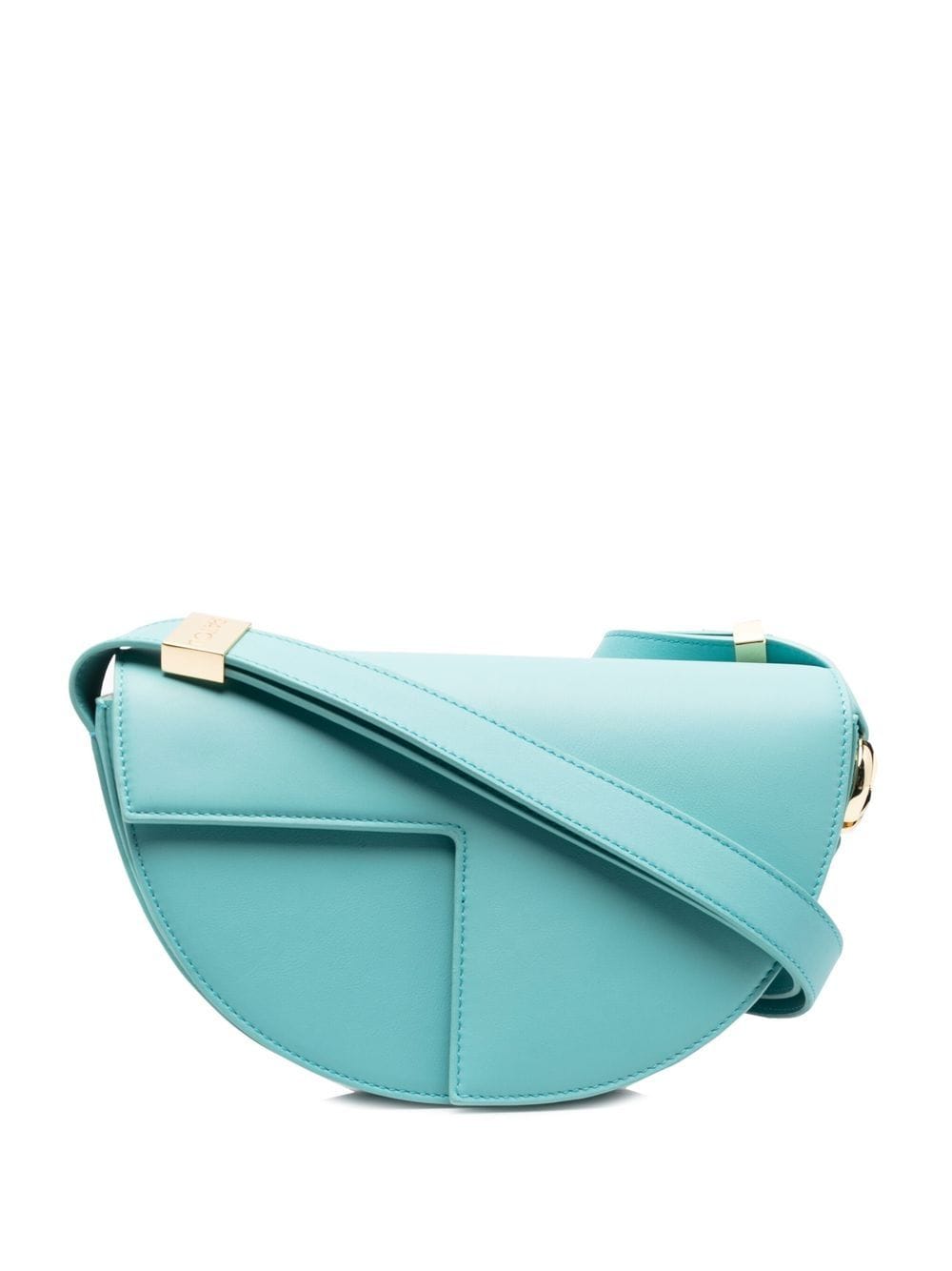 Patou panelled calf-leather shoulder bag - Blue von Patou