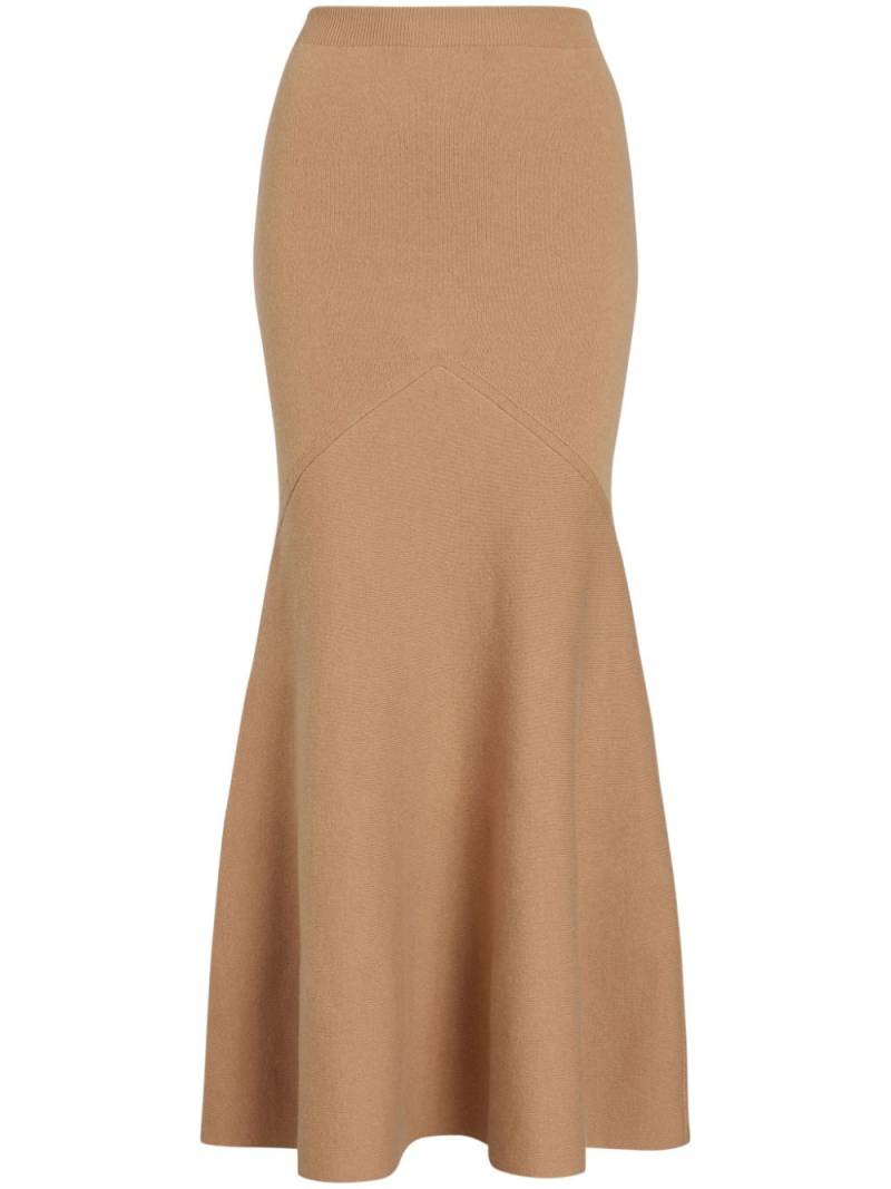 Patou peplum maxi skirt - Brown von Patou