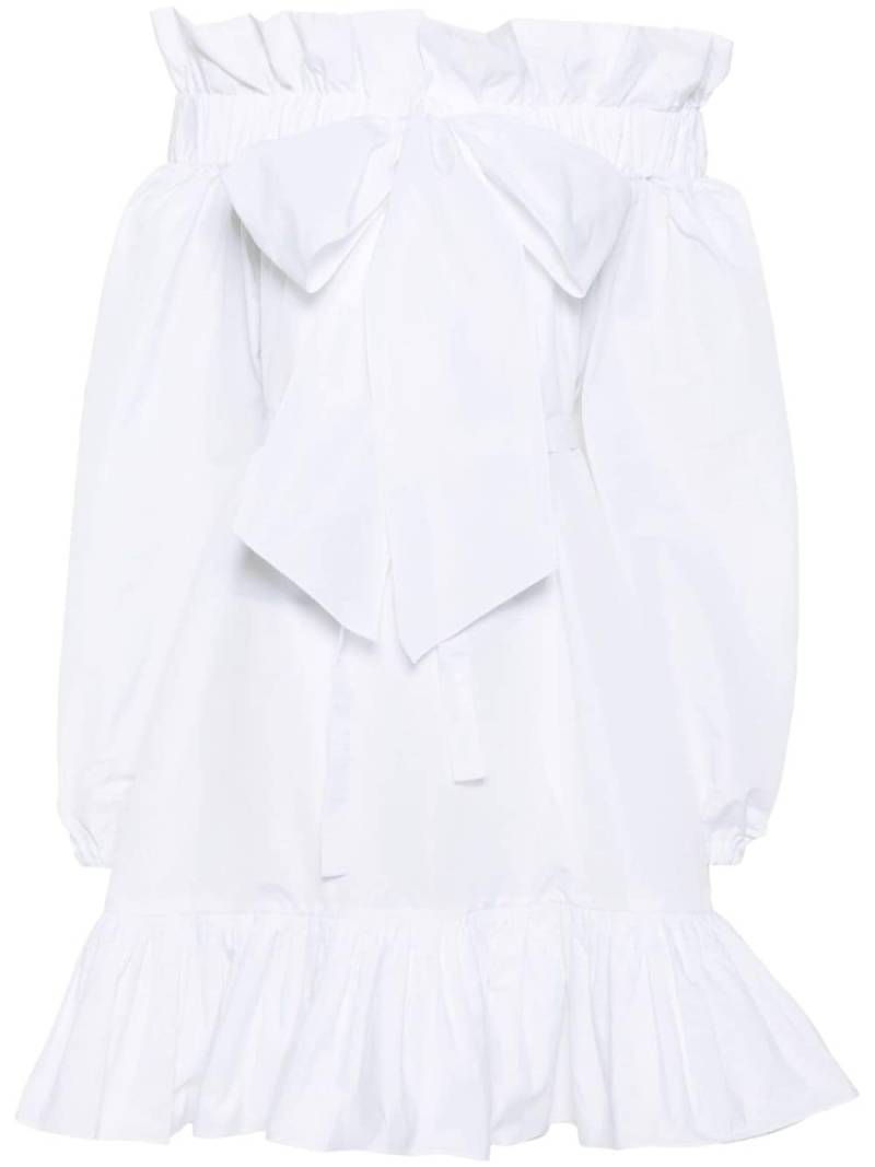 Patou Volume ruffled minidress - White von Patou