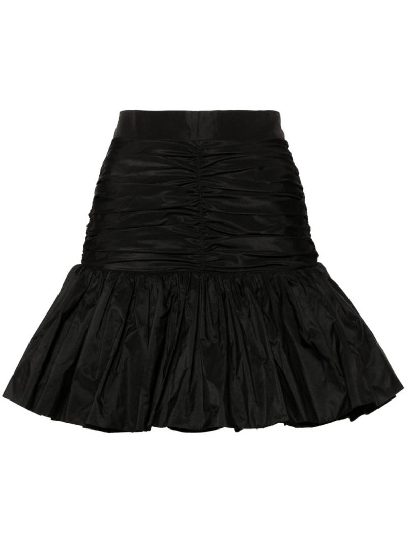 Patou ruffled faille miniskirt - Black von Patou