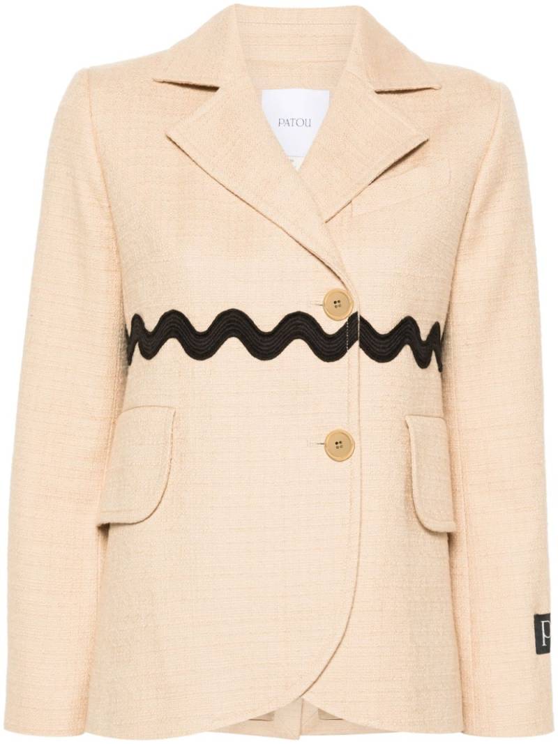 Patou Wave tweed blazer - Neutrals von Patou