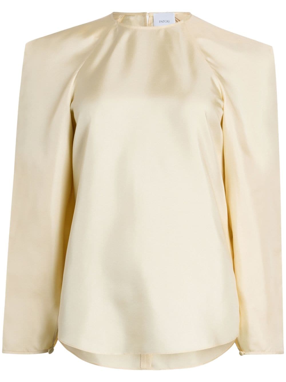 Patou Square organic-silk blouse - Neutrals von Patou