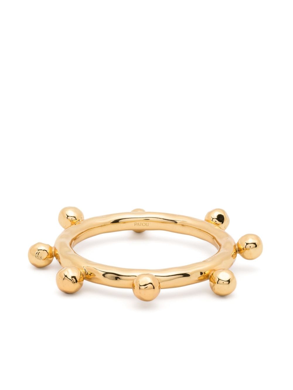 Patou sphere-charm hammered bangle - Gold von Patou