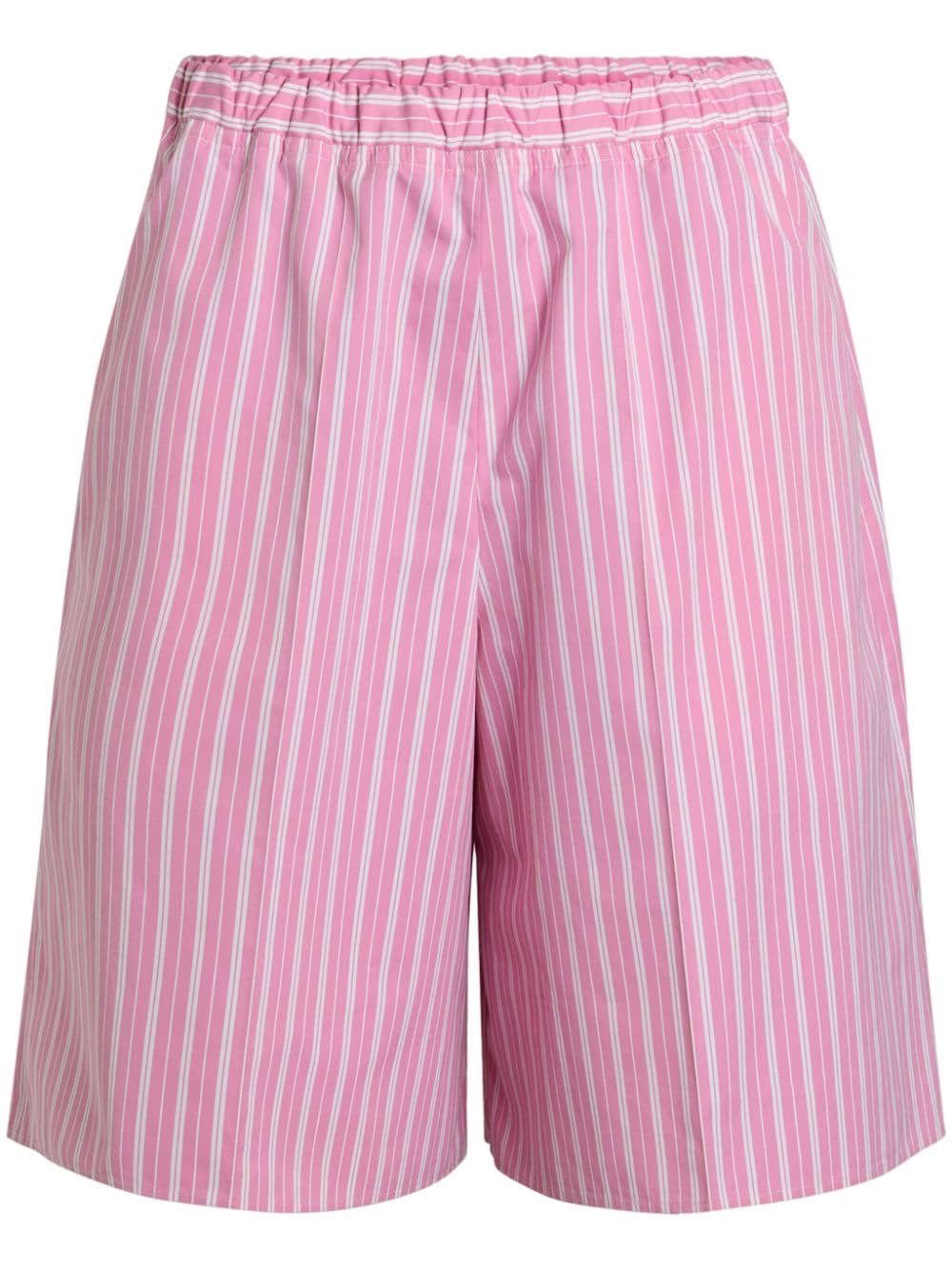 Patou striped longline shorts - Pink von Patou