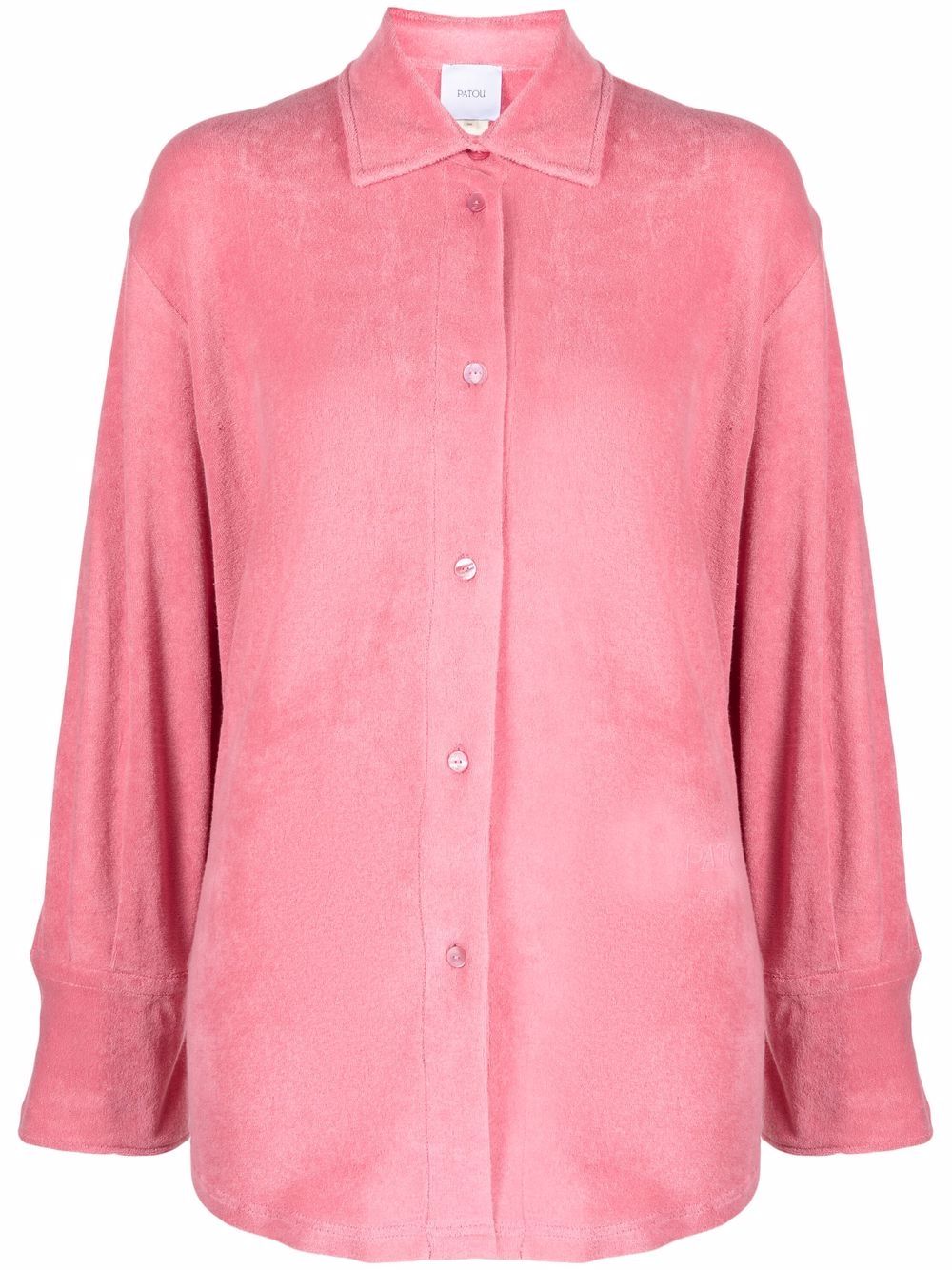 Patou towel-finish buttoned shirt - Pink von Patou