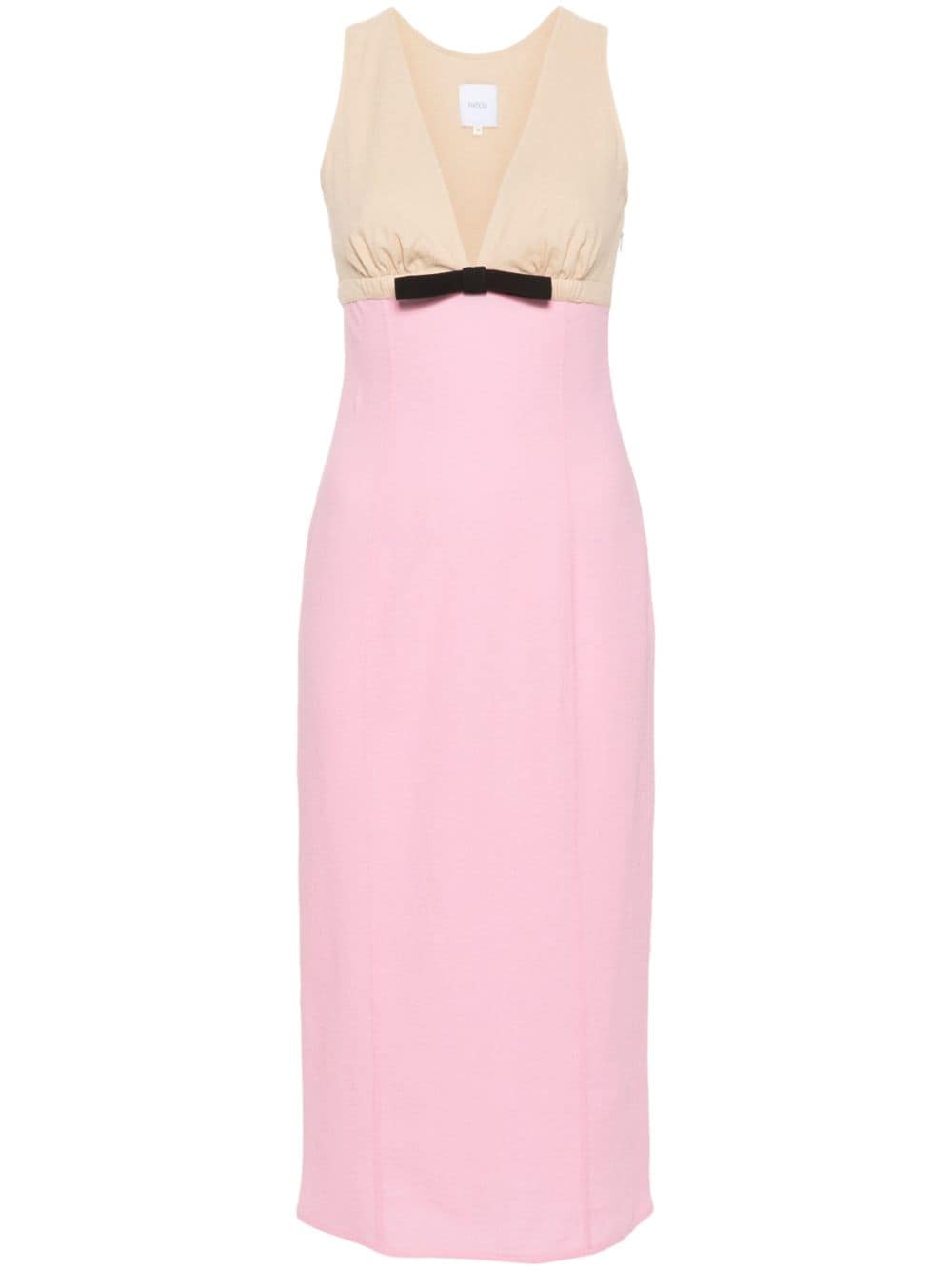 Patou two-tone midi dress - Pink von Patou