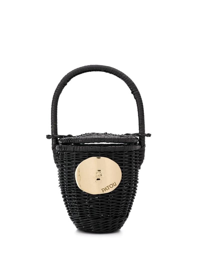 Patou wicker bucket bag - Black von Patou