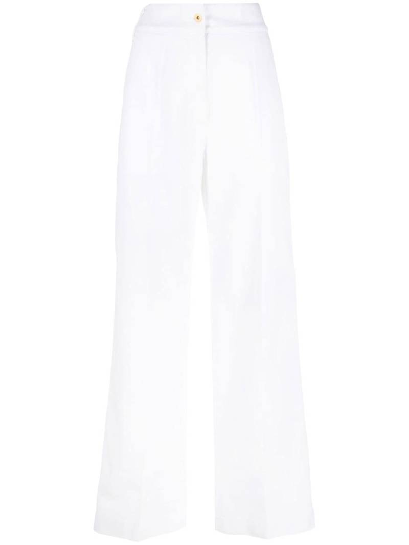 Patou wide-leg high-waisted trousers - White von Patou