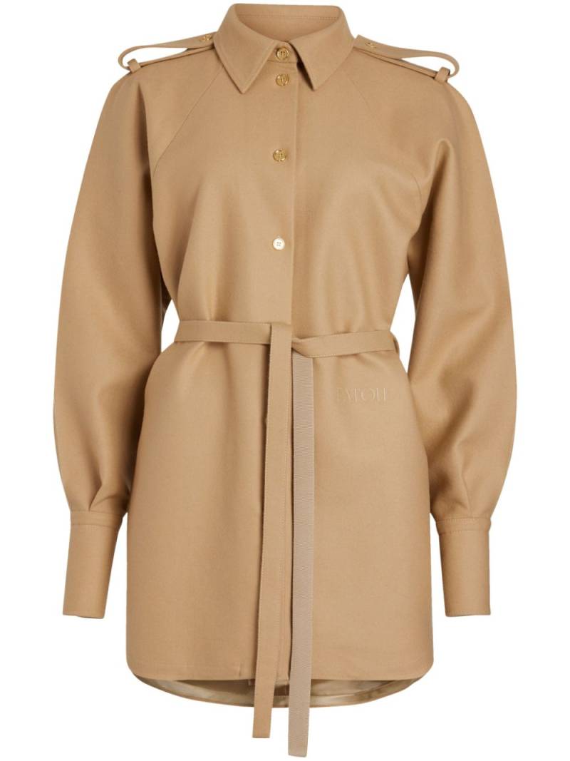 Patou mini shirt dress - Neutrals von Patou