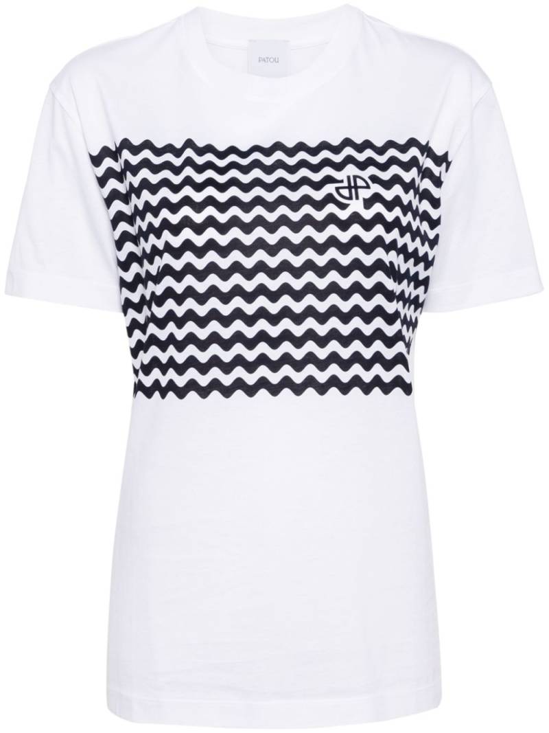 Patou Waves organic-cotton T-shirt - White von Patou