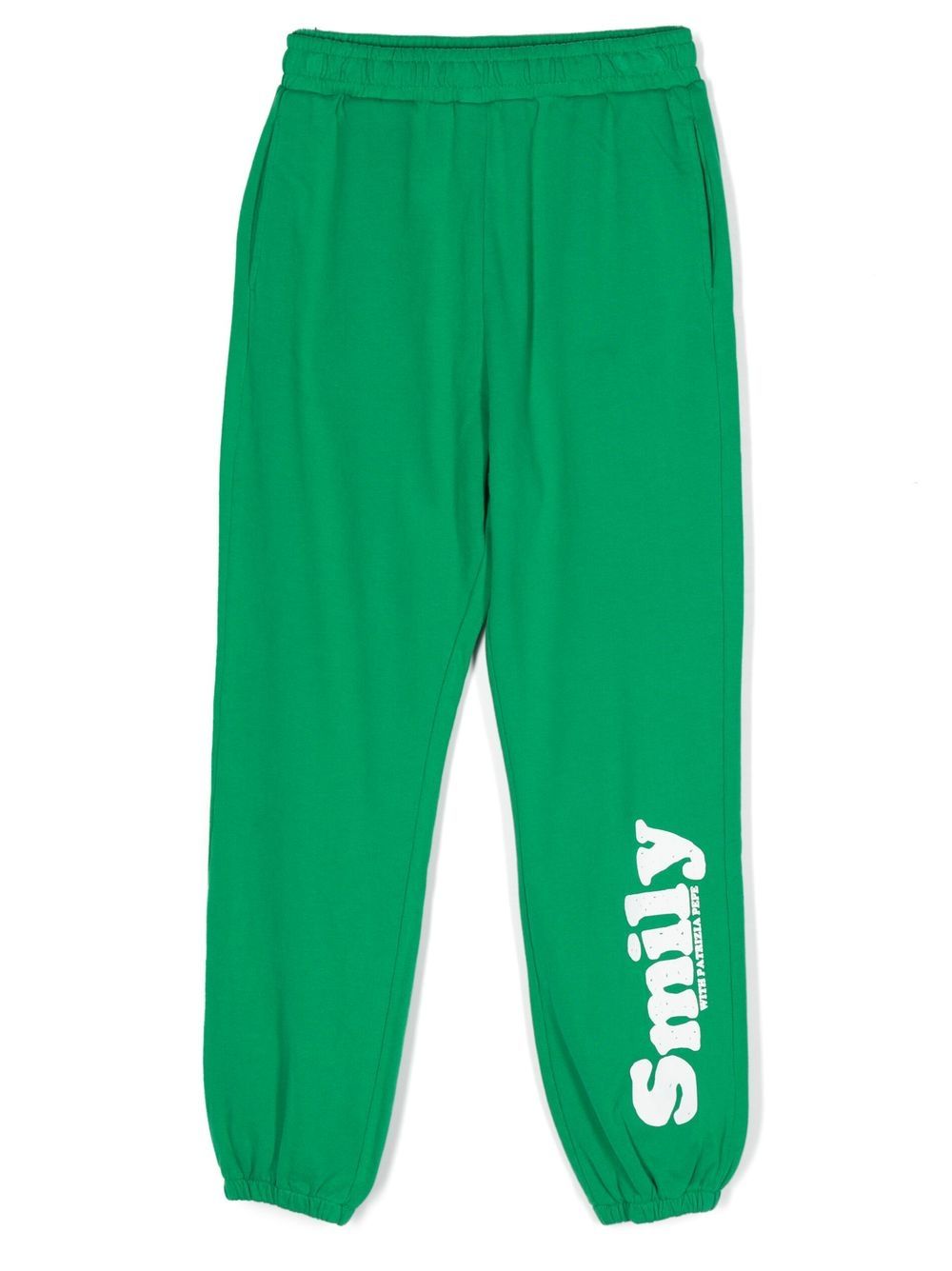 Patrizia Pepe girl smiley-print track pants - Green von Patrizia Pepe girl