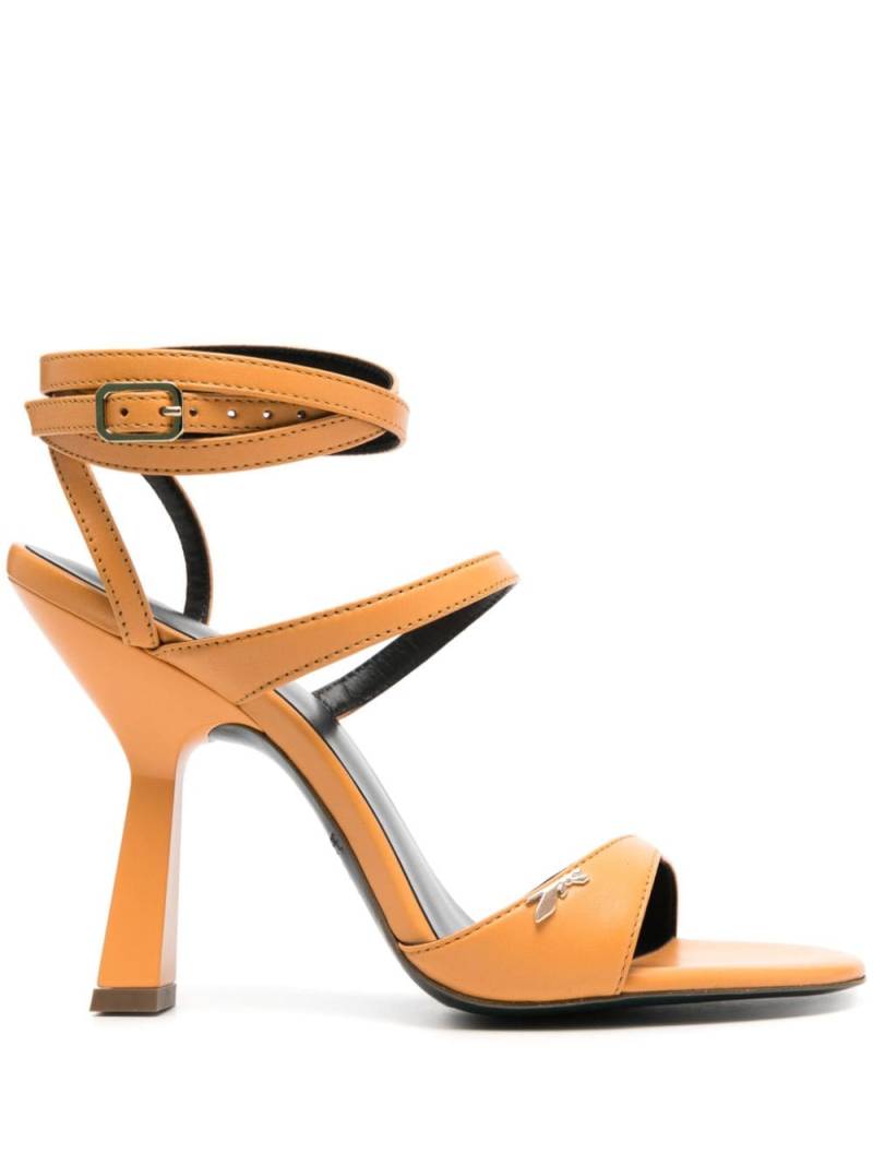 Patrizia Pepe 100mm ankle-strap sandals - Orange von Patrizia Pepe