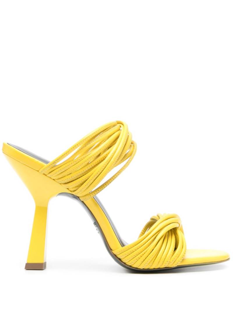 Patrizia Pepe 100mm strappy mules - Yellow von Patrizia Pepe