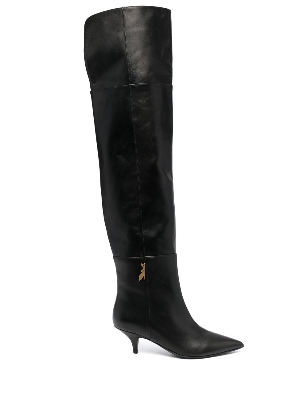 Patrizia Pepe 50mm thigh-length leather boots - Black von Patrizia Pepe