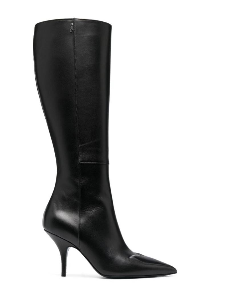 Patrizia Pepe 90mm leather knee-high boots - Black von Patrizia Pepe