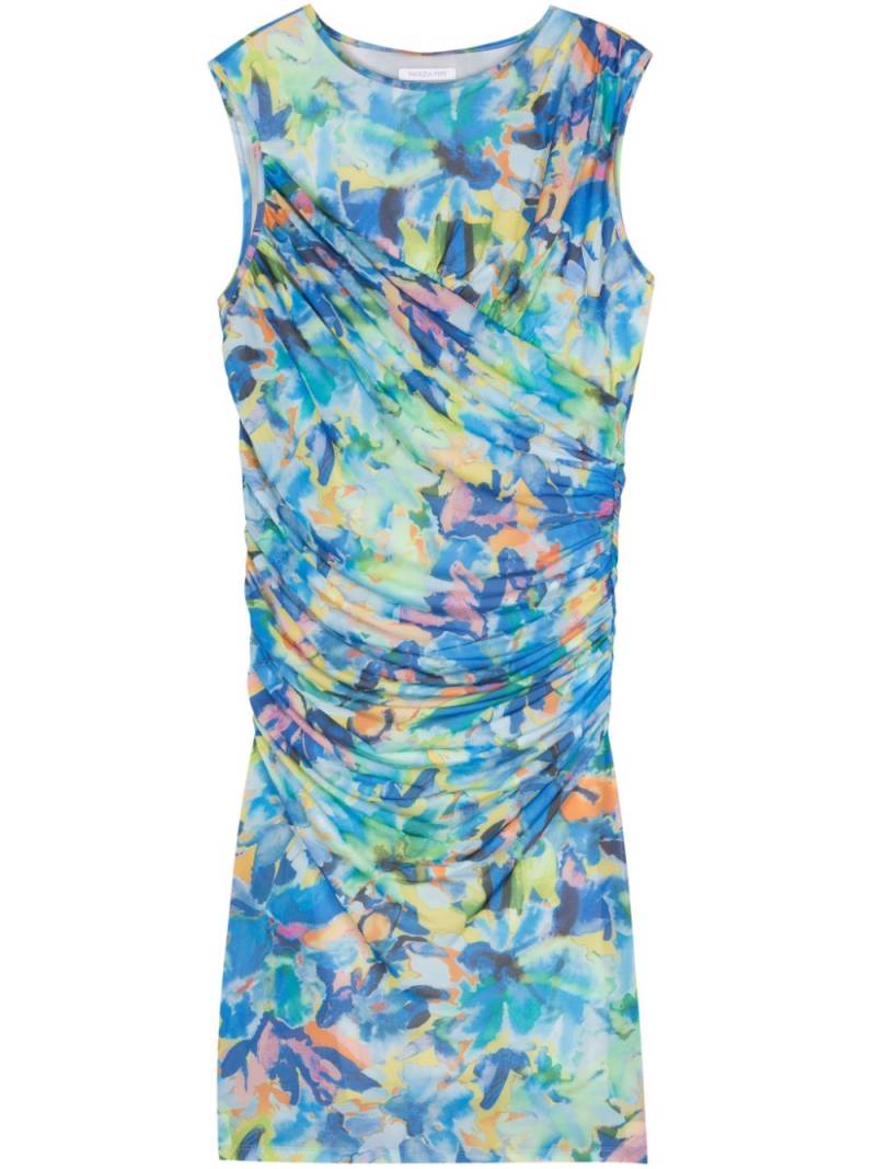 Patrizia Pepe Arty Splash-print midi dress - Blue von Patrizia Pepe