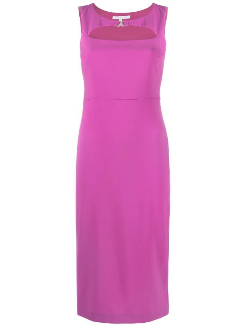 Patrizia Pepe Essential logo-plaque midi dress - Pink von Patrizia Pepe