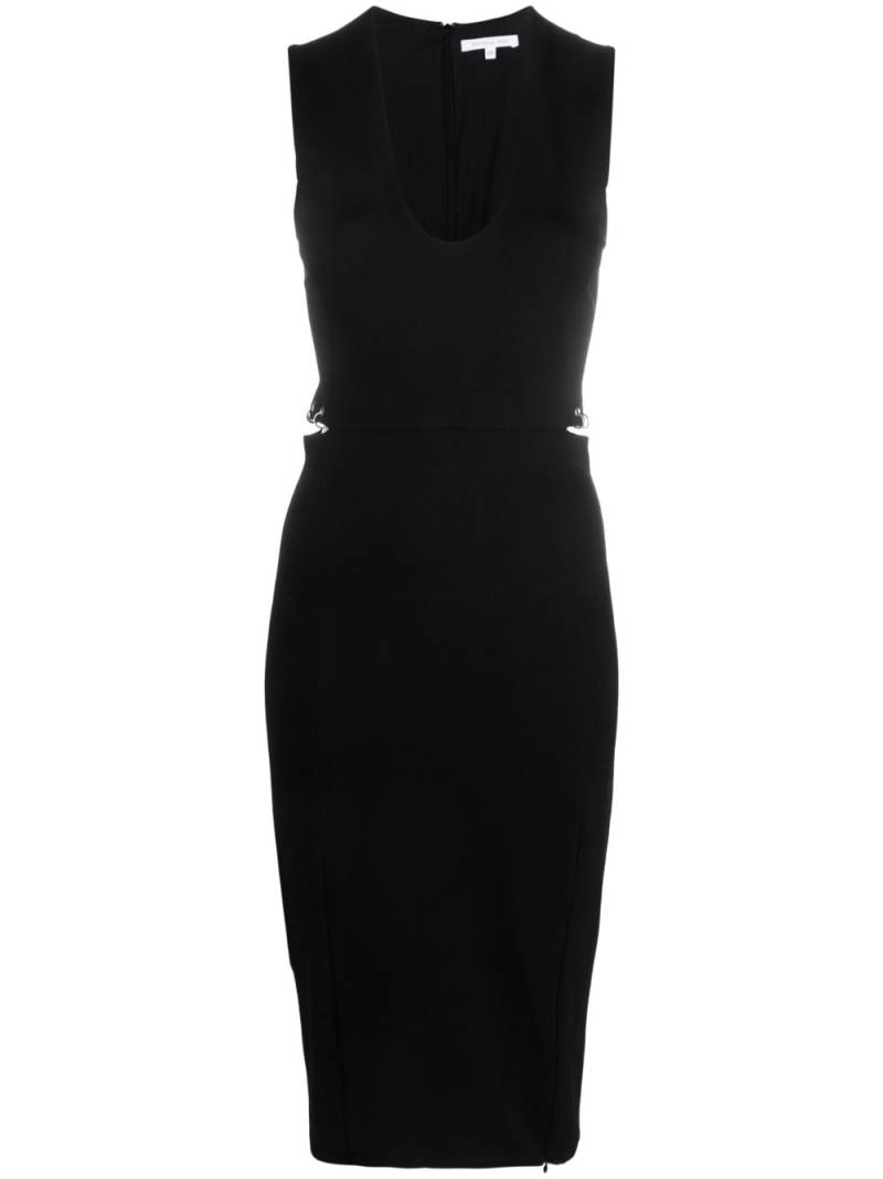 Patrizia Pepe Essential ring-detailing midi dress - Black von Patrizia Pepe