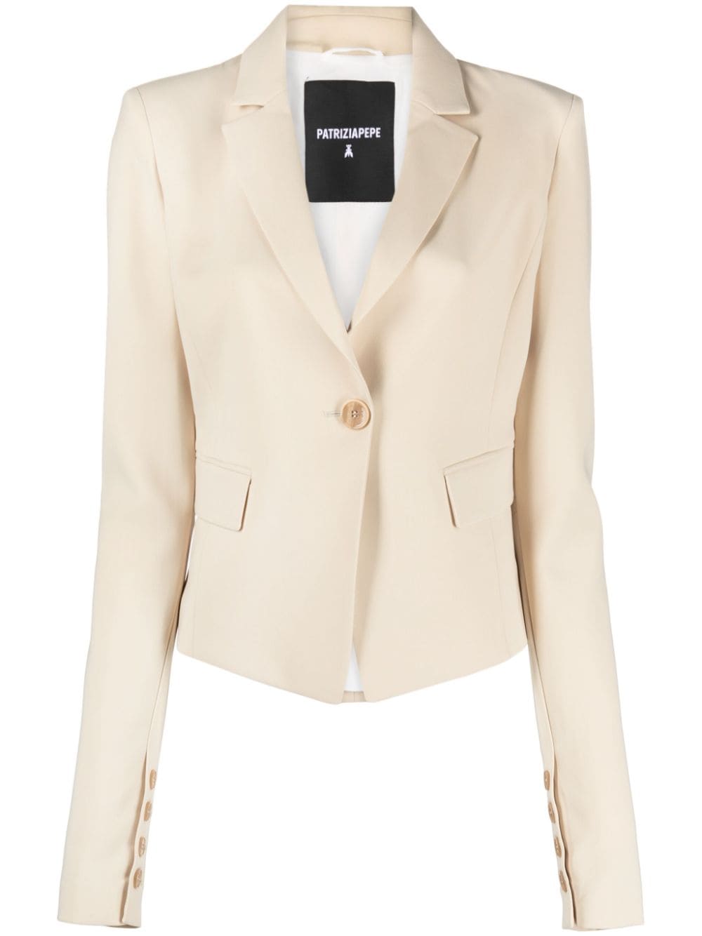 Patrizia Pepe Essential single-breasted blazer - Neutrals von Patrizia Pepe