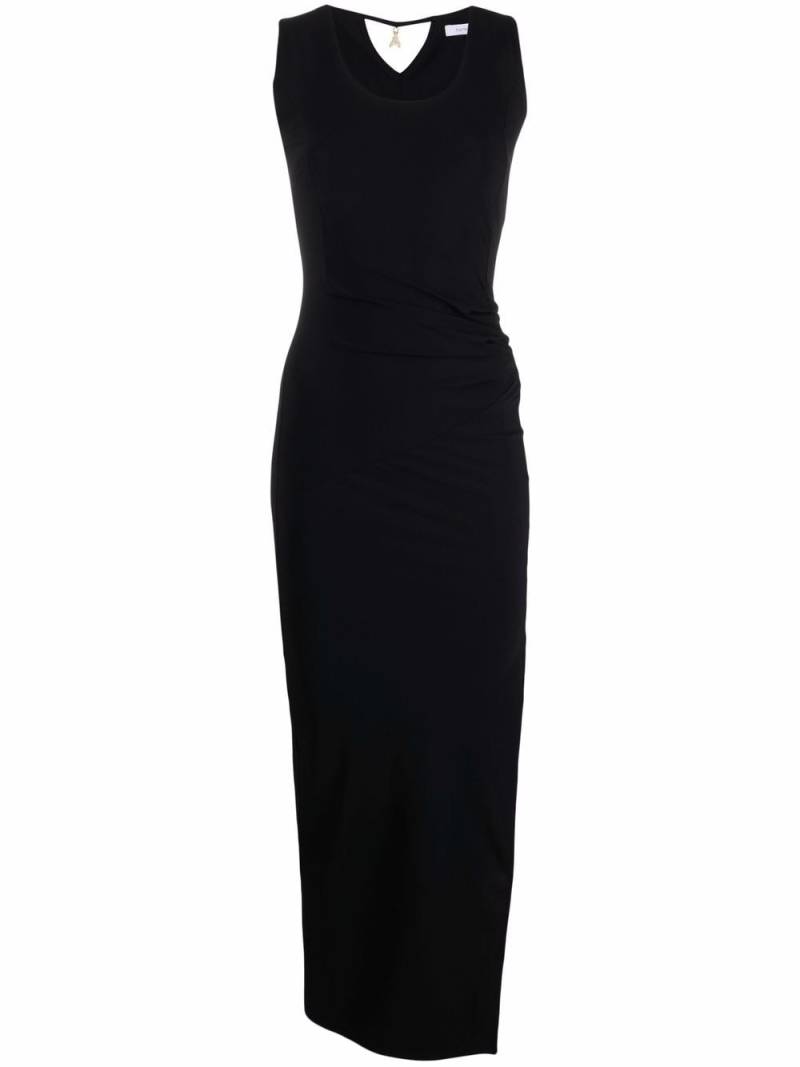 Patrizia Pepe Essential slit-front maxi dress - Black von Patrizia Pepe