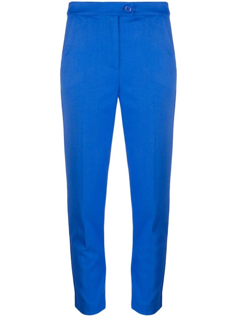 Patrizia Pepe Flannel Cigarette cropped trousers - Blue von Patrizia Pepe