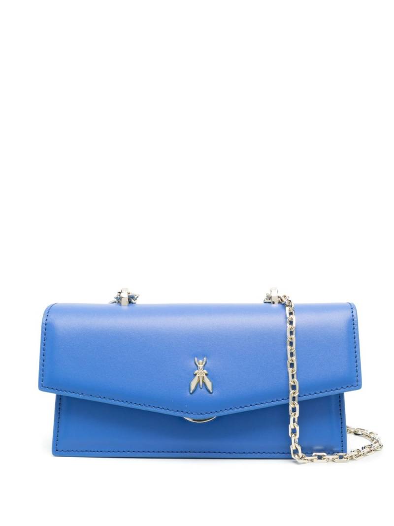 Patrizia Pepe Fly Bamby leather shoulder bag - Blue von Patrizia Pepe