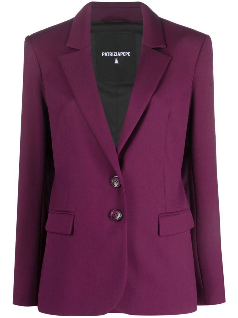 Patrizia Pepe Two-button flannel blazer - Purple von Patrizia Pepe