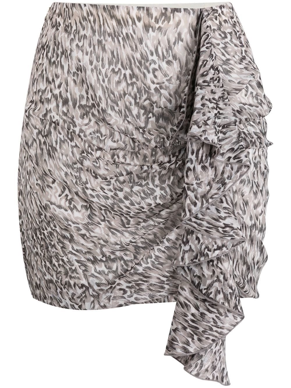 Patrizia Pepe animal-print mini skirt - Neutrals von Patrizia Pepe