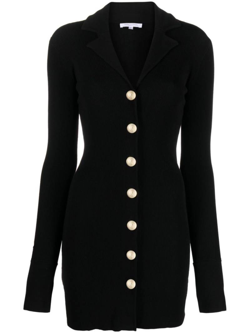 Patrizia Pepe bee-motif-buttons ribbed cardigan - Black von Patrizia Pepe