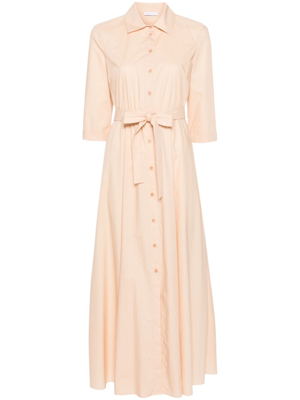 Patrizia Pepe belted cotton shirtdress - Neutrals von Patrizia Pepe