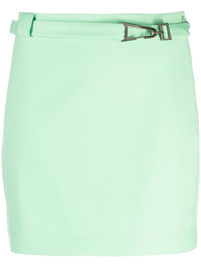 Patrizia Pepe belted straight mini skirt - Green von Patrizia Pepe