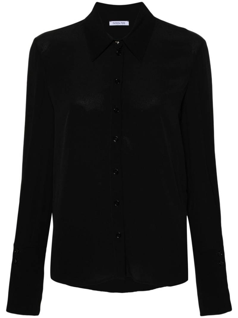 Patrizia Pepe box-pleat detail shirt - Black von Patrizia Pepe