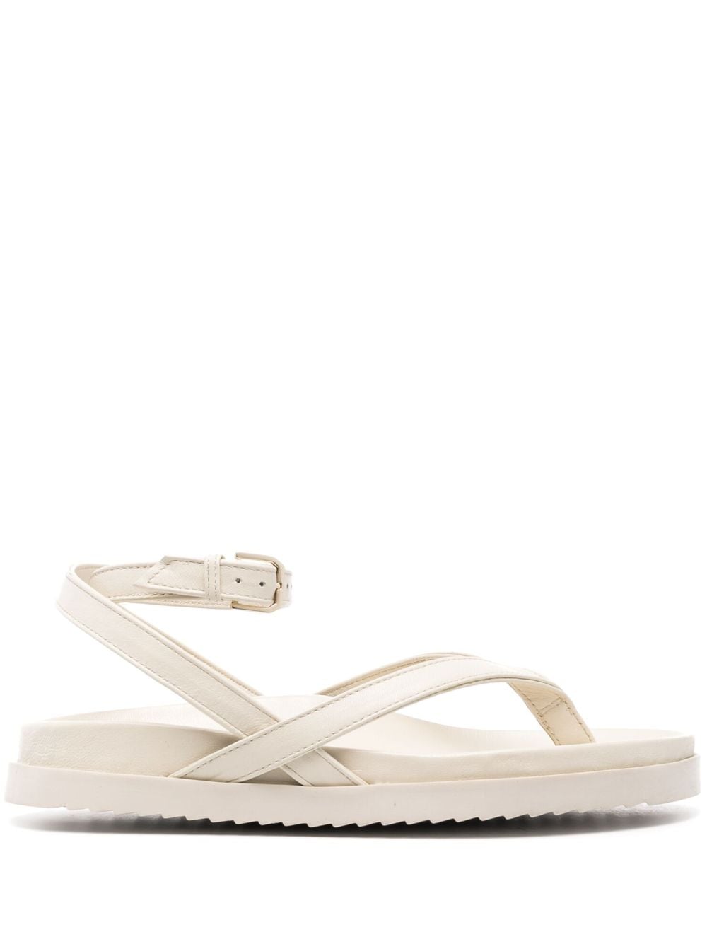 Patrizia Pepe buckle-fastened calf leather sandals - Neutrals von Patrizia Pepe