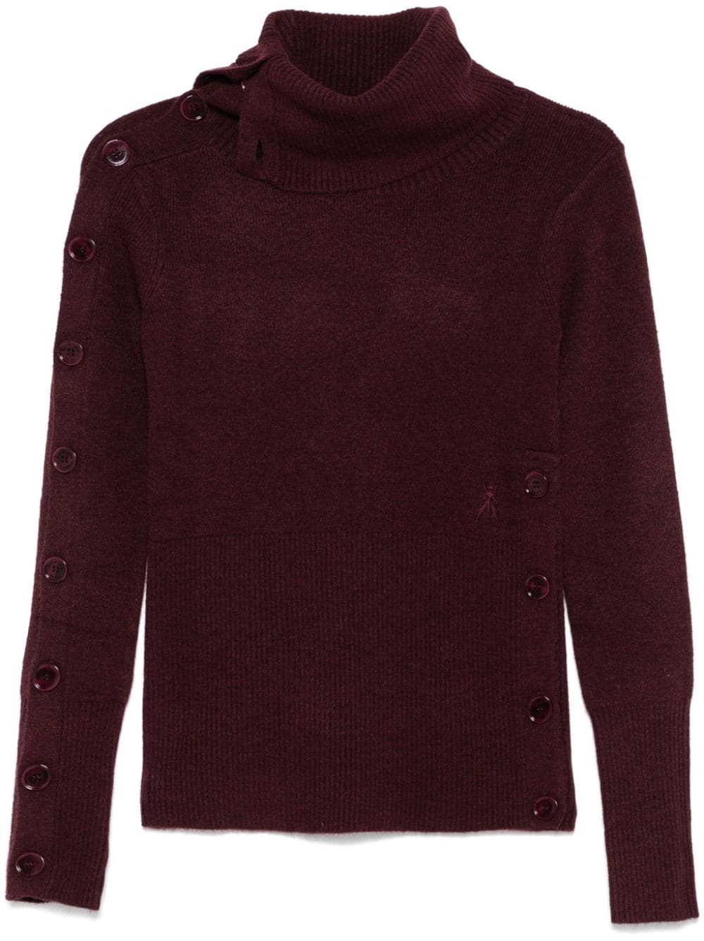 Patrizia Pepe buttoned jumper - Red von Patrizia Pepe